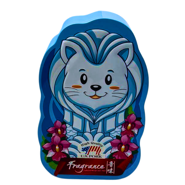 Blue Merlion Tin Premium Kurobuta Bak Kwa 蓝色鱼尾狮铁盒顶级黑猪肉干 (150g)