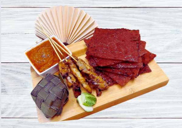 Satay Bak Kwa Freshly Grilled - 沙爹肉干 (现烤)