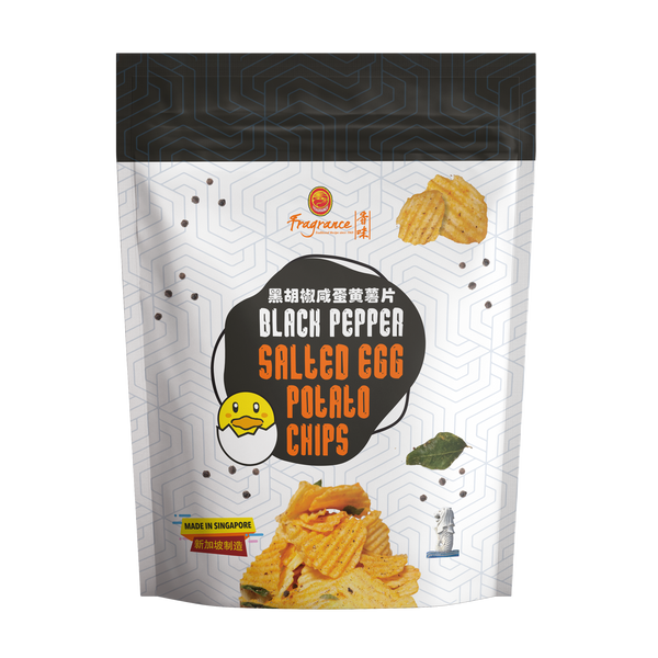 BUY 1 GET 1 FREE Black Pepper Crab Salted Egg Potato Chips 黑胡椒咸蛋薯片 (105g)