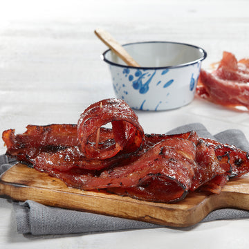 Bacon Bak Kwa Freshly Grilled - 切片三层肉肉干 (现烤）